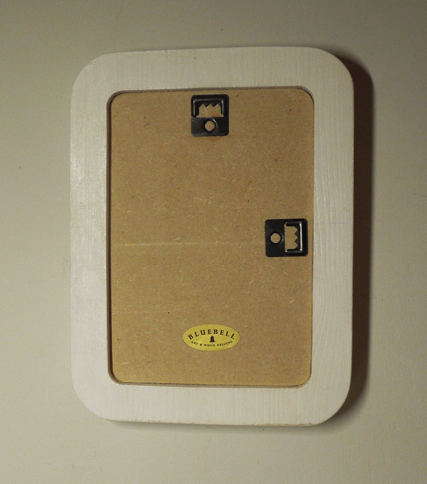 White 3.5" x 5" Rectangle Roman Edged Handmade Wooden Photo Picture Frame