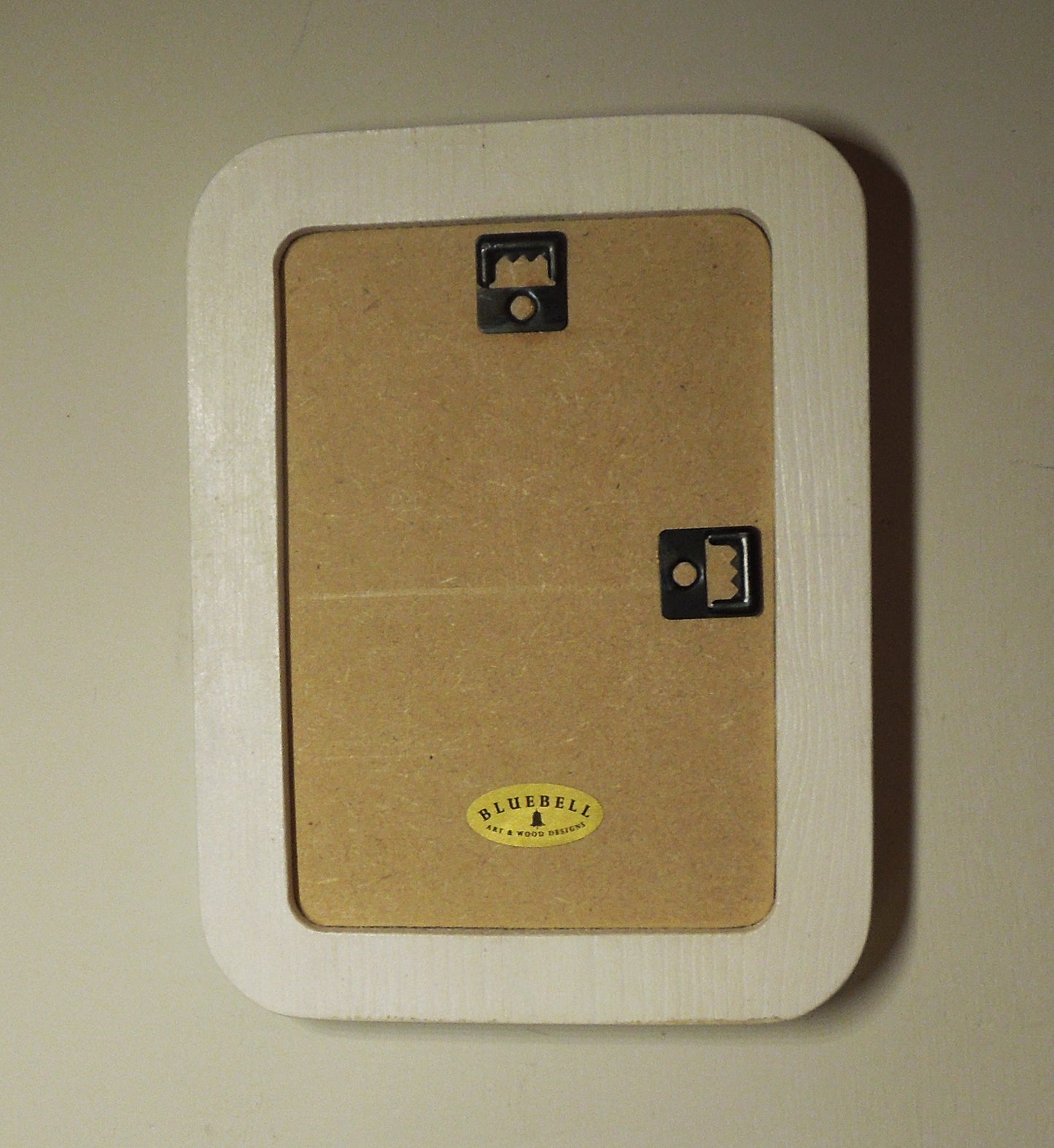 White 4" x 6" Rectangle Roman Edged Handmade Wooden Photo Picture Frame