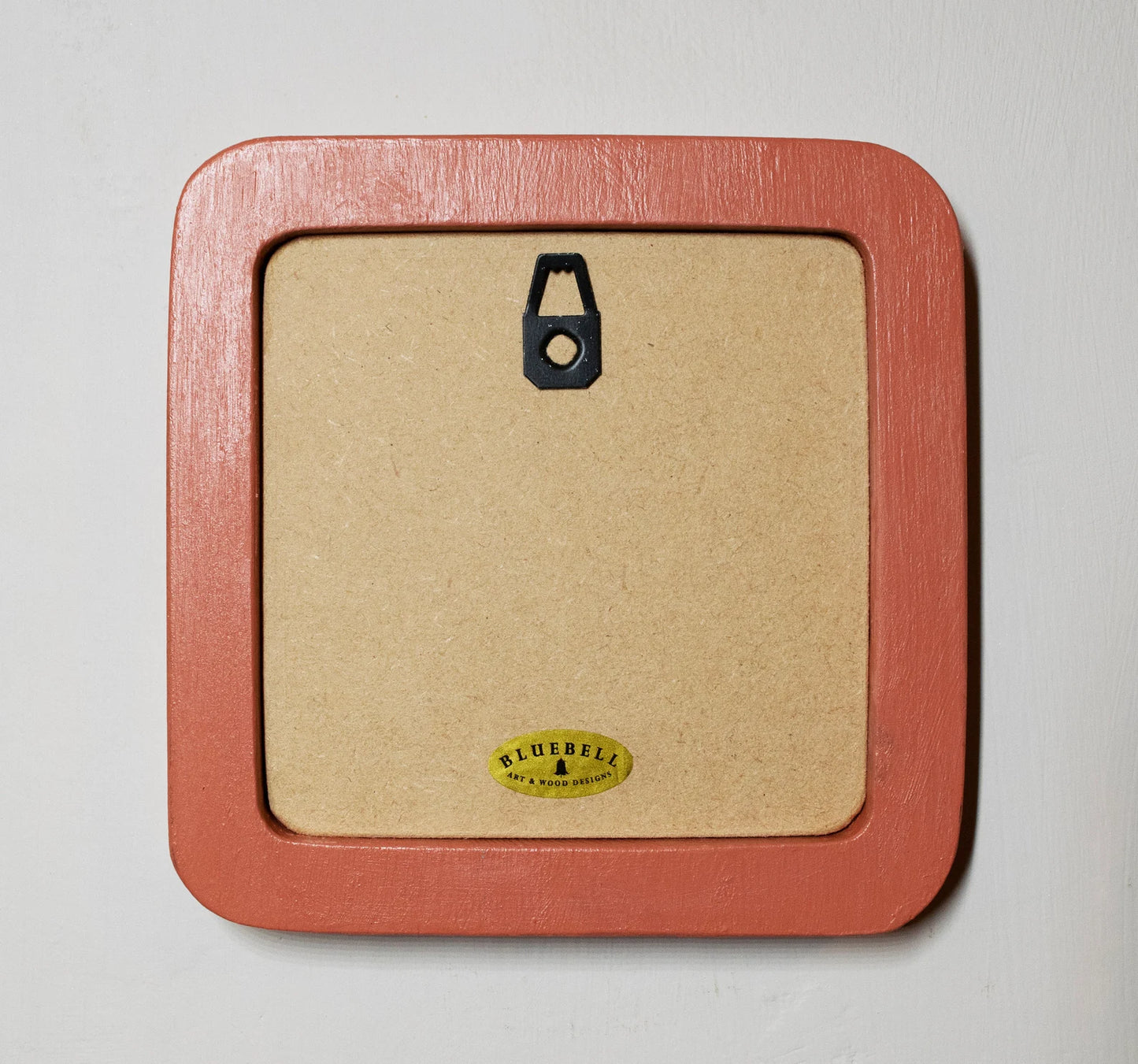 Coral Pink Square Wooden Photo Frame 8”x8”, 7”x7”, 6"x6", 5"x5", 4"x4", 3"x3", 2.5"x2.5"