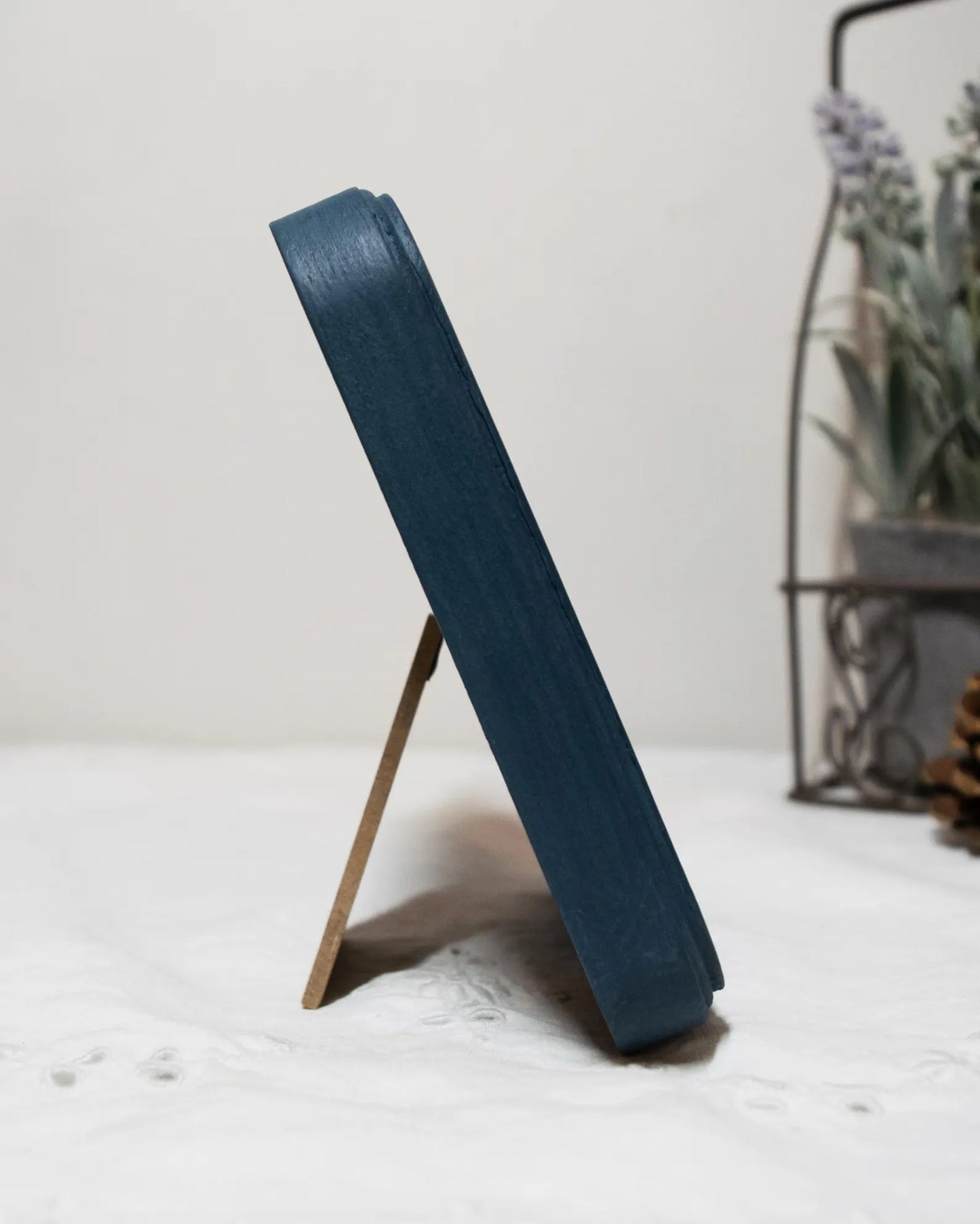 Teal Blue Square Wooden Photo Frame 8”x8”, 7”x7”, 6"x6", 5"x5", 4"x4", 3"x3", 2.5"x2.5"
