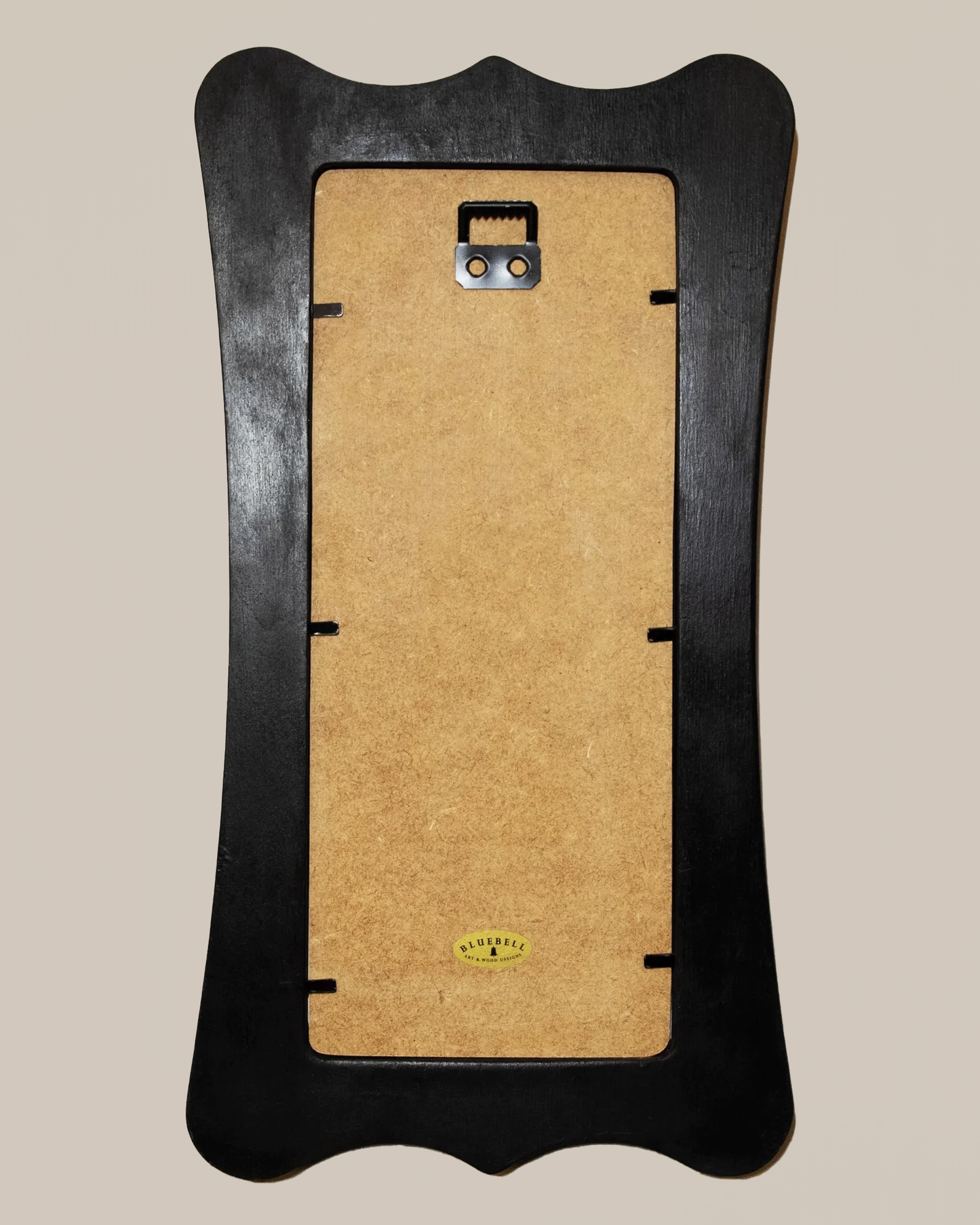 Death And The Woman Edvard Munch Black Art Nouveau Shaped Wooden Framed Classic Art Print 4.75"x9", 7.5"x13.5"