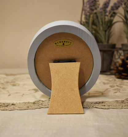 Baby Blue Oval Wooden Photo Frame A3 / 12"x16.5", A4 / 8"x12", A5 / 6"x 8", 11"x14", 5"x7", 4"x6", 3.5"x5", 3"x4", 2.5"x3.5", 2"x3"
