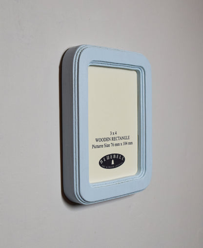 Baby Blue Rectangle Wooden Photo Frame A3 / 12"x16.5", A4 / 8"x12", A5 / 6"x 8", 11"x14", 5"x7", 4"x6", 3.5"x5", 3"x4", 2.5"x3.5", 2"x3"
