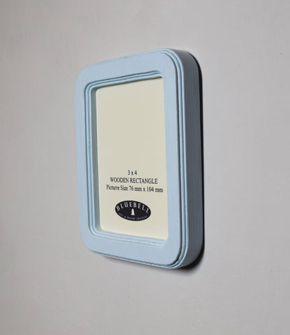 Baby Blue Rectangle Wooden Photo Frame A3 / 12"x16.5", A4 / 8"x12", A5 / 6"x 8", 11"x14", 5"x7", 4"x6", 3.5"x5", 3"x4", 2.5"x3.5", 2"x3"