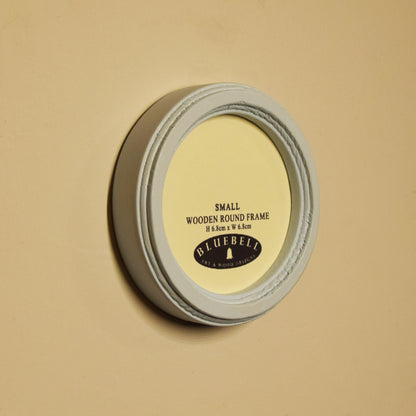 Baby Blue Round Shaped Wooden Photo Frame 8”x8”, 7”x7”, 6"x6", 5"x5", 4"x4", 3"x3", 2.5"x2.5"