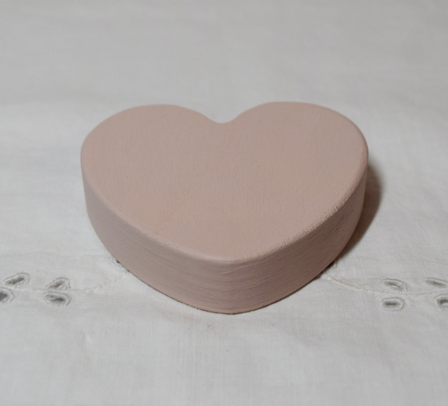 Ballerina Pink Wooden Love Heart Shelf Sitter Ornament 3"x3", 2"x2"