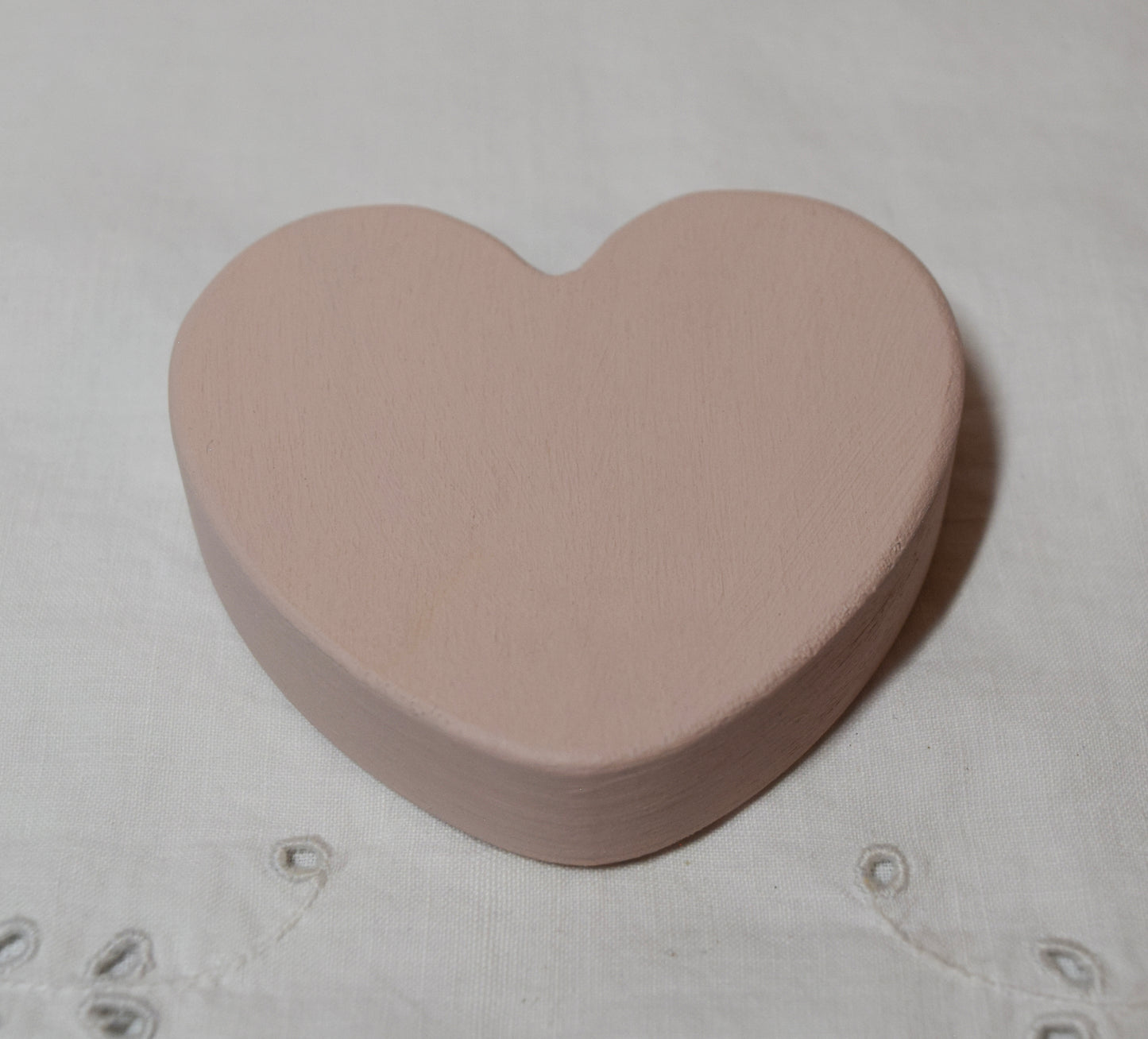 Ballerina Pink Wooden Love Heart Shelf Sitter Ornament 3"x3", 2"x2"