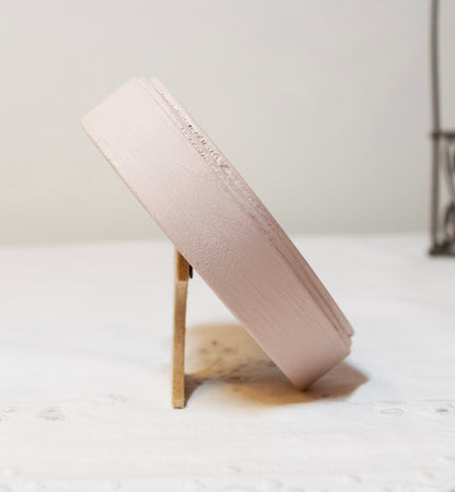 Ballerina Pink Heart Shaped Wooden Photo Frame 4"x4", 3"x3"