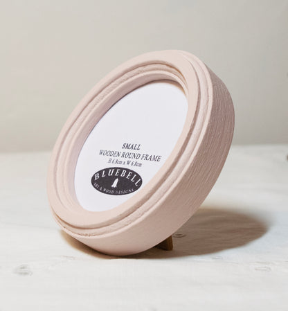 Ballerina Pink Round Shaped Wooden Photo Frame 8”x8”, 7”x7”, 6"x6", 5"x5", 4"x4", 3"x3", 2.5"x2.5"