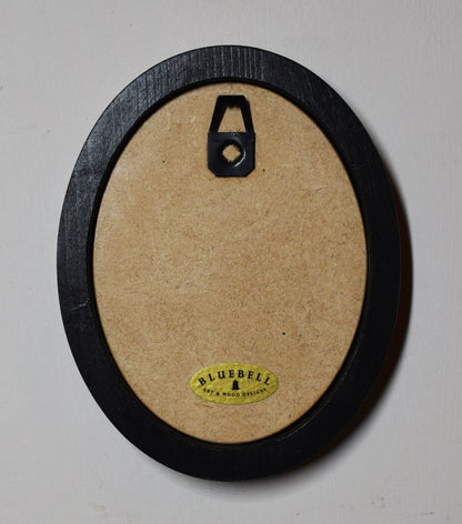 Haunting Halloween Halloween Oval Wooden Framed Print