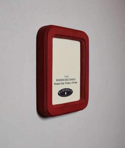 Red Rectangle Wooden Photo Frame A3 / 12"x16.5", A4 / 8"x12", A5 / 6"x 8", 11"x14", 5"x7", 4"x6", 3.5"x5", 3"x4", 2.5"x3.5", 2"x3"