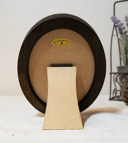 Dark Oak Oval Wooden Photo Frame A3 / 12"x16.5", A4 / 8"x12", A5 / 6"x 8", 11"x14", 5"x7", 4"x6", 3.5"x5", 3"x4", 2.5"x3.5", 2"x3"