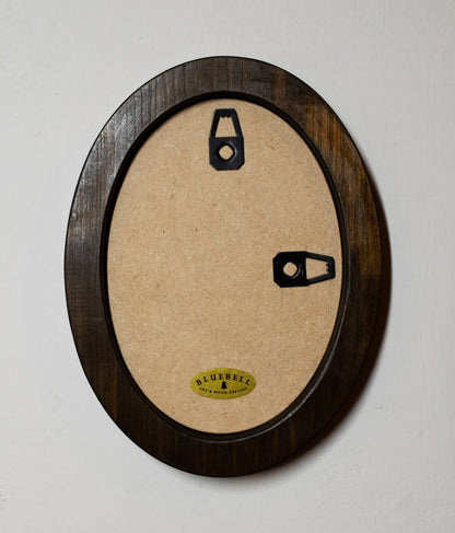 Dark Oak Oval Wooden Photo Frame A3 / 12"x16.5", A4 / 8"x12", A5 / 6"x 8", 11"x14", 5"x7", 4"x6", 3.5"x5", 3"x4", 2.5"x3.5", 2"x3"