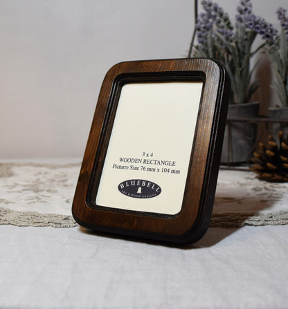 Dark Oak Rectangle Wooden Photo Frame A3 / 12"x16.5", A4 / 8"x12", A5 / 6"x 8", 11"x14", 5"x7", 4"x6", 3.5"x5", 3"x4", 2.5"x3.5", 2"x3"
