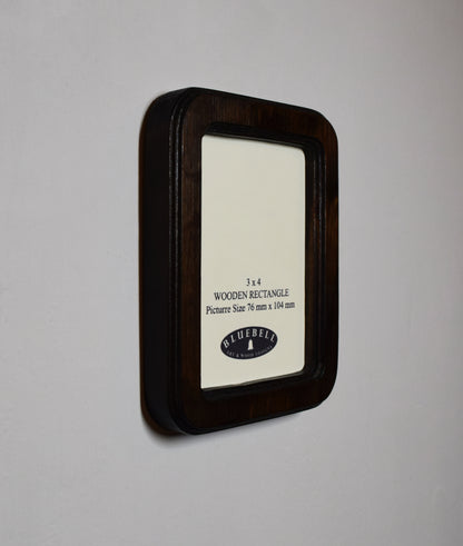 Dark Oak Rectangle Wooden Photo Frame A3 / 12"x16.5", A4 / 8"x12", A5 / 6"x 8", 11"x14", 5"x7", 4"x6", 3.5"x5", 3"x4", 2.5"x3.5", 2"x3"