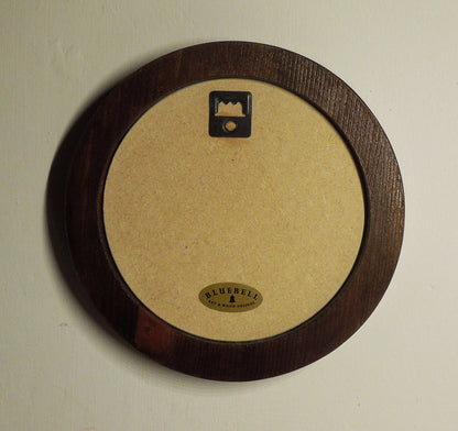 Dark Oak Round Shaped Wooden Photo Frame 8”x8”, 7”x7”, 6"x6", 5"x5", 4"x4", 3"x3", 2.5"x2.5"