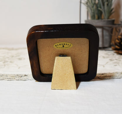 Dark Oak Square Wooden Photo Frame 8”x8”, 7”x7”, 6"x6", 5"x5", 4"x4", 3"x3", 2.5"x2.5"