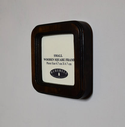 Dark Oak Square Wooden Photo Frame 8”x8”, 7”x7”, 6"x6", 5"x5", 4"x4", 3"x3", 2.5"x2.5"