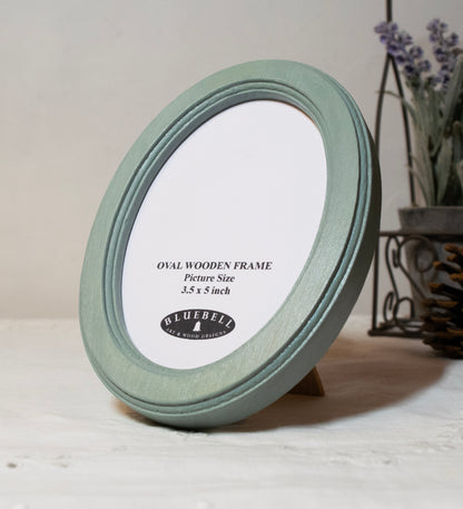 Duck Egg Oval Wooden Photo Frame A3 / 12"x16.5", A4 / 8"x12", A5 / 6"x 8", 11"x14", 5"x7", 4"x6", 3.5"x5", 3"x4", 2.5"x3.5", 2"x3"