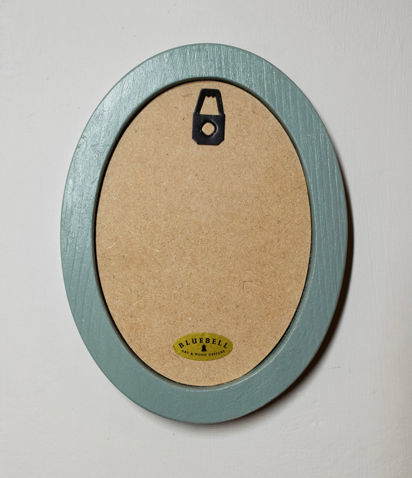 Benjamin Bunny Beatrix Potter Duck Egg Oval Wooden Framed Print 3"x4"