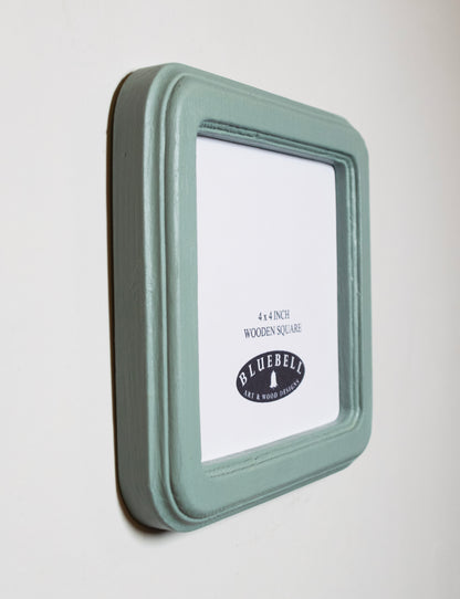 Duck Egg Square Wooden Photo Frame 8”x8”, 7”x7”, 6"x6", 5"x5", 4"x4", 3"x3", 2.5"x2.5"
