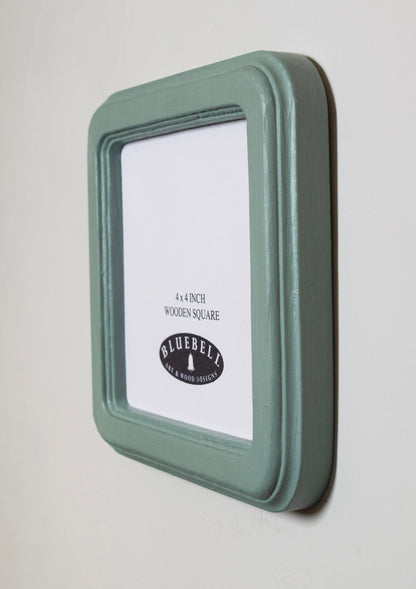 Duck Egg Square Wooden Photo Frame 8”x8”, 7”x7”, 6"x6", 5"x5", 4"x4", 3"x3", 2.5"x2.5"