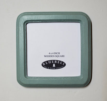 Duck Egg Square Wooden Photo Frame 8”x8”, 7”x7”, 6"x6", 5"x5", 4"x4", 3"x3", 2.5"x2.5"