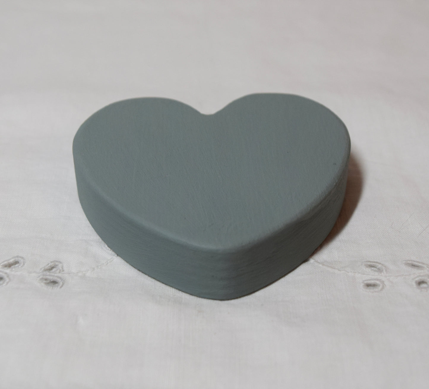 Duck Egg Wooden Love Heart Shelf Sitter Ornament 3"x3", 2"x2"