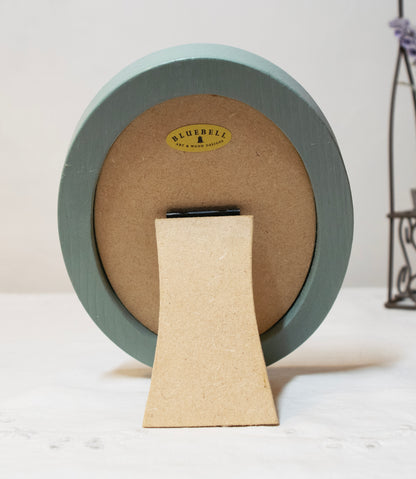 Benjamin Bunny Beatrix Potter Duck Egg Oval Wooden Framed Print 3"x4"