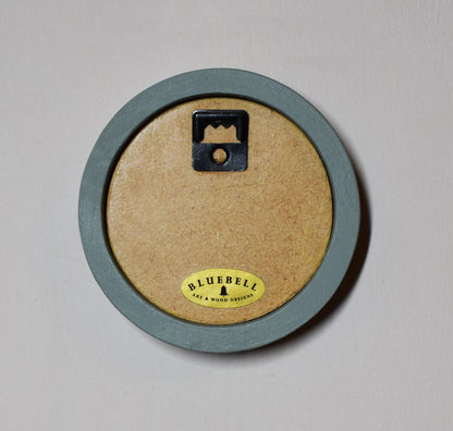 Duck Egg Round Shaped Wooden Photo Frame 8”x8”, 7”x7”, 6"x6", 5"x5", 4"x4", 3"x3", 2.5"x2.5"