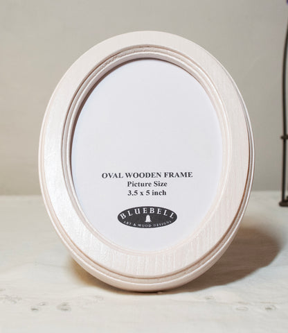 Ivory Oval Wooden Photo Frame A3 / 12"x16.5", A4 / 8"x12", A5 / 6"x 8", 11"x14", 5"x7", 4"x6", 3.5"x5", 3"x4", 2.5"x3.5", 2"x3"