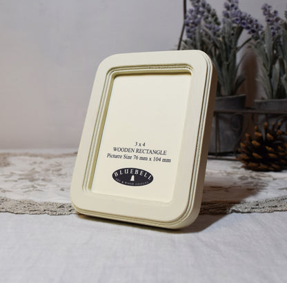 Ivory Rectangle Wooden Photo Frame A3 / 12"x16.5", A4 / 8"x12", A5 / 6"x 8", 11"x14", 5"x7", 4"x6", 3.5"x5", 3"x4", 2.5"x3.5", 2"x3"