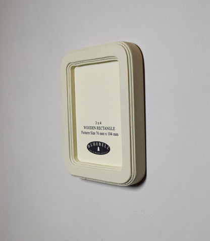 Ivory Rectangle Wooden Photo Frame A3 / 12"x16.5", A4 / 8"x12", A5 / 6"x 8", 11"x14", 5"x7", 4"x6", 3.5"x5", 3"x4", 2.5"x3.5", 2"x3"