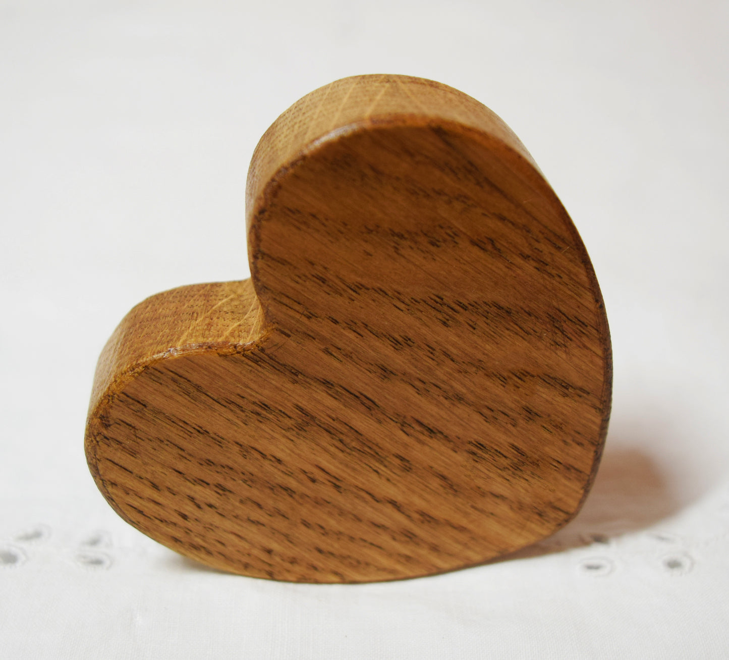 Light Oak Wooden Love Heart Shelf Sitter Ornament 3"x3", 2"x2"