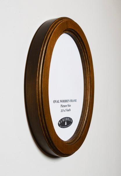 Light Oak Oval Wooden Photo Frame A3 / 12"x16.5", A4 / 8"x12", A5 / 6"x 8", 11"x14", 5"x7", 4"x6", 3.5"x5", 3"x4", 2.5"x3.5", 2"x3"
