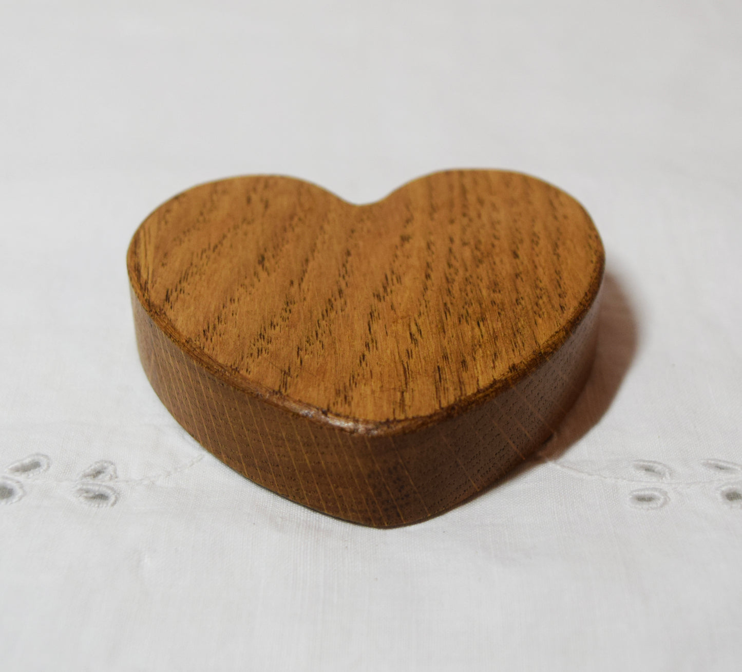 Light Oak Wooden Love Heart Shelf Sitter Ornament 3"x3", 2"x2"