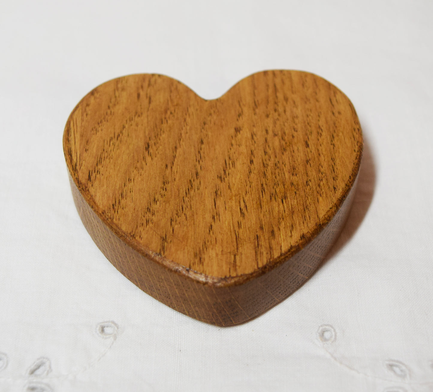 Light Oak Wooden Love Heart Shelf Sitter Ornament 3"x3", 2"x2"