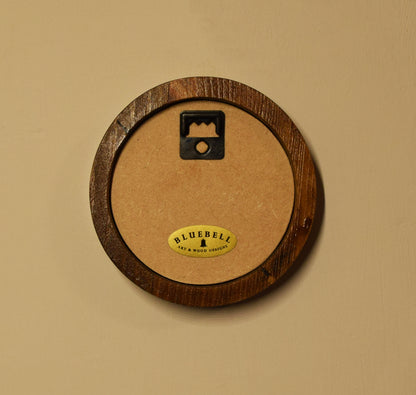 Light Oak Round Shaped Wooden Photo Frame 8”x8”, 7”x7”, 6"x6", 5"x5", 4"x4", 3"x3", 2.5"x2.5"