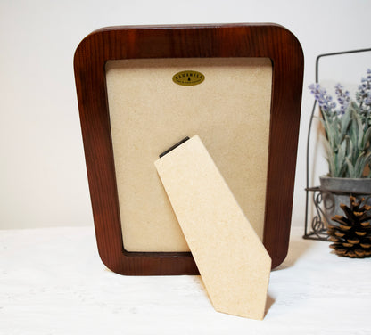 Mahogany Rectangle Wooden Photo Frame A3 / 12"x16.5", A4 / 8"x12", A5 / 6"x 8", 11"x14", 5"x7", 4"x6", 3.5"x5", 3"x4", 2.5"x3.5", 2"x3"