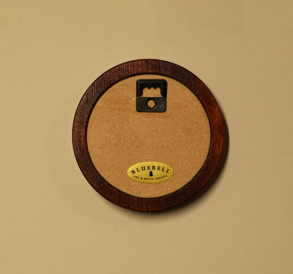 Mahogany Round Shaped Wooden Photo Frame 8”x8”, 7”x7”, 6"x6", 5"x5", 4"x4", 3"x3", 2.5"x2.5"