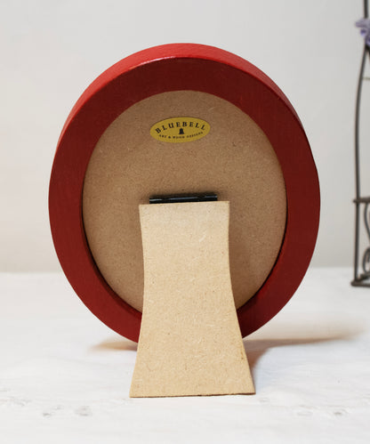 Red Oval Wooden Photo Frame A3 / 12"x16.5", A4 / 8"x12", A5 / 6"x 8", 11"x14", 5"x7", 4"x6", 3.5"x5", 3"x4", 2.5"x3.5", 2"x3"