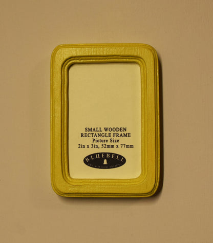 Yellow Rectangle Wooden Photo Frame A3 / 12"x16.5", A4 / 8"x12", A5 / 6"x 8", 11"x14", 5"x7", 4"x6", 3.5"x5", 3"x4", 2.5"x3.5", 2"x3"