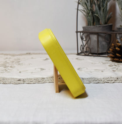 Yellow Square Wooden Photo Frame 8”x8”, 7”x7”, 6"x6", 5"x5", 4"x4", 3"x3", 2.5"x2.5"