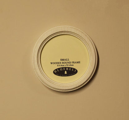 White Round Shaped Wooden Photo Frame 8”x8”, 7”x7”, 6"x6", 5"x5", 4"x4", 3"x3", 2.5"x2.5"