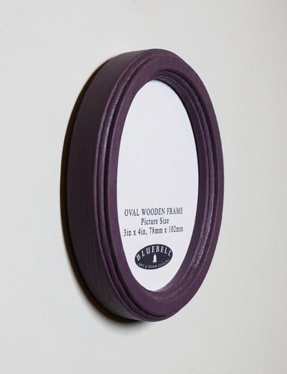 Purple Oval Wooden Photo Frame A3 / 12"x16.5", A4 / 8"x12", A5 / 6"x 8", 11"x14", 5"x7", 4"x6", 3.5"x5", 3"x4", 2.5"x3.5", 2"x3"