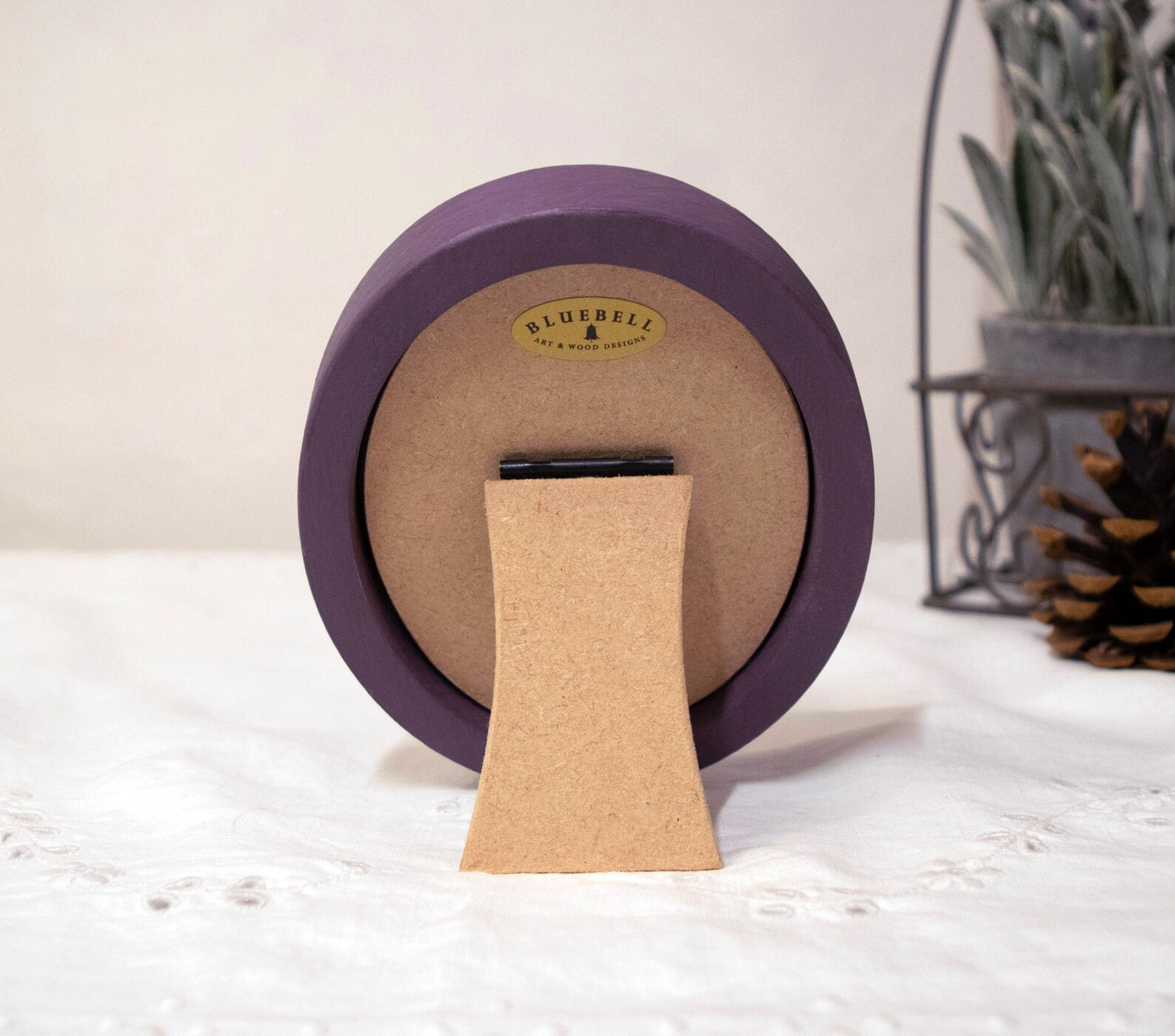 Purple Oval Wooden Photo Frame A3 / 12"x16.5", A4 / 8"x12", A5 / 6"x 8", 11"x14", 5"x7", 4"x6", 3.5"x5", 3"x4", 2.5"x3.5", 2"x3"