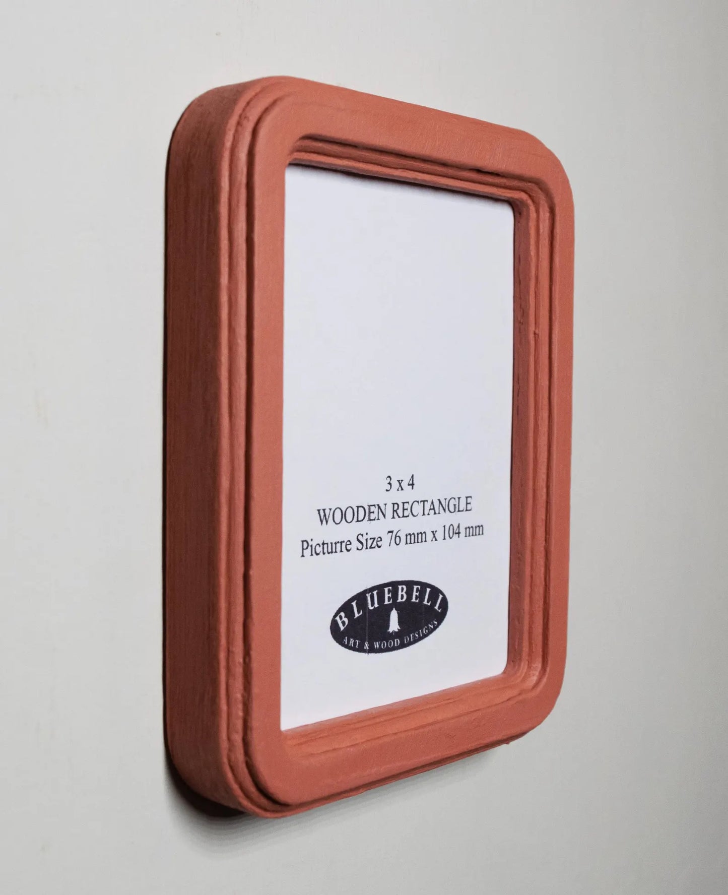Coral Pink Rectangle Wooden Photo Frame A3 / 12"x16.5", A4 / 8"x12", A5 / 6"x 8", 11"x14", 5"x7", 4"x6", 3.5"x5", 3"x4", 2.5"x3.5", 2"x3"