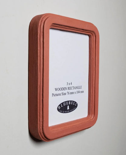 Coral Pink Rectangle Wooden Photo Frame A3 / 12"x16.5", A4 / 8"x12", A5 / 6"x 8", 11"x14", 5"x7", 4"x6", 3.5"x5", 3"x4", 2.5"x3.5", 2"x3"