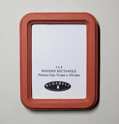 Coral Pink Rectangle Wooden Photo Frame A3 / 12"x16.5", A4 / 8"x12", A5 / 6"x 8", 11"x14", 5"x7", 4"x6", 3.5"x5", 3"x4", 2.5"x3.5", 2"x3"