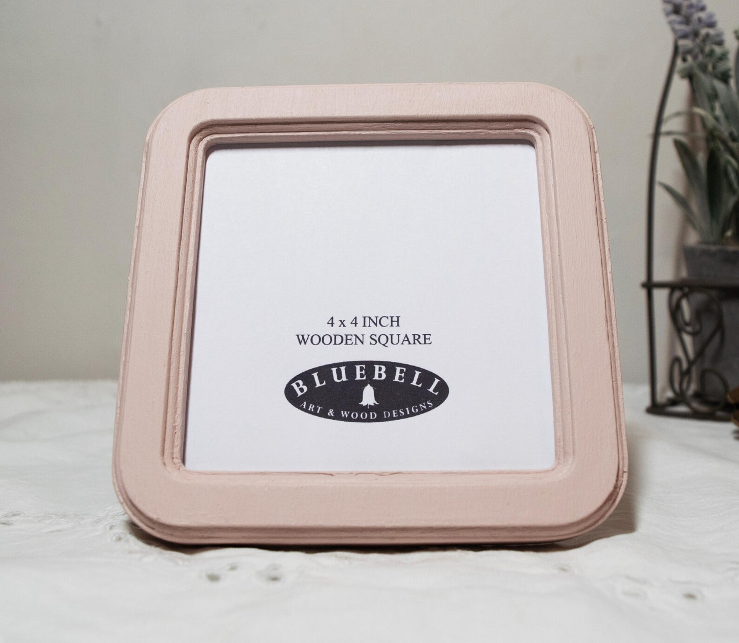 Ballerina Pink Square Wooden Photo Frame 8”x8”, 7”x7”, 6"x6", 5"x5", 4"x4", 3"x3", 2.5"x2.5"